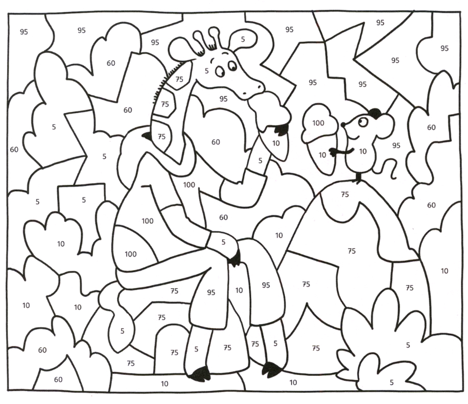 Malen nach Zahlen - Rechnen bis 100 | Antje Hagemann - Illustration